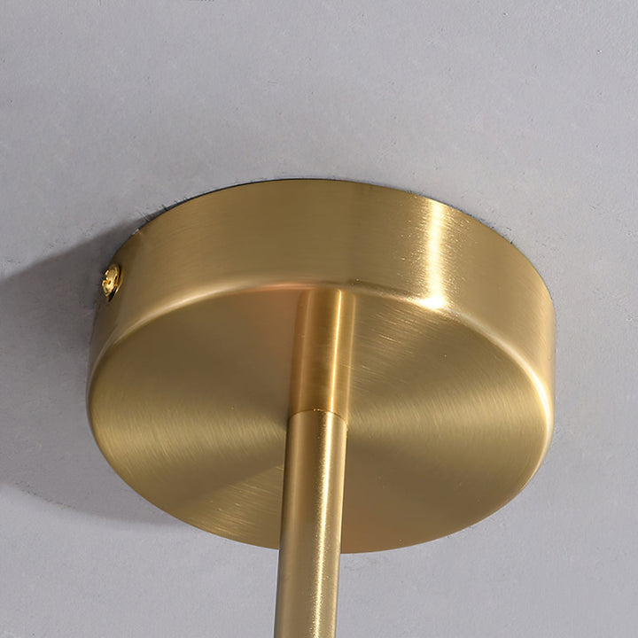 Modern Chandelier - LuxeGlow-Copper+Pink-3 Heads ∅ 18.1″ x H 13.4″ / Dia 46cm x H 34cm-Nora Luxe