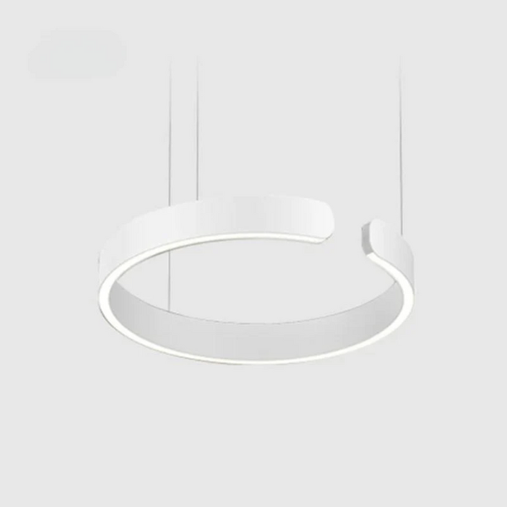 Modern Circle LED Pendant Light - HaloRing-White-3 Colors-31.50 in-Nora Luxe
