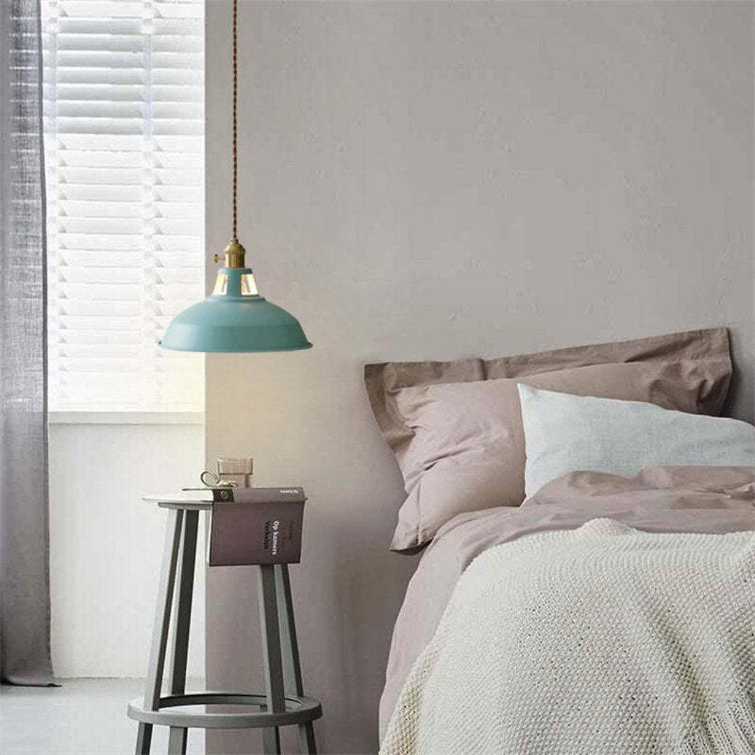 Modern Colorful LED Pendant Light - ChromaLuxe-Blue-Warm White-Nora Luxe