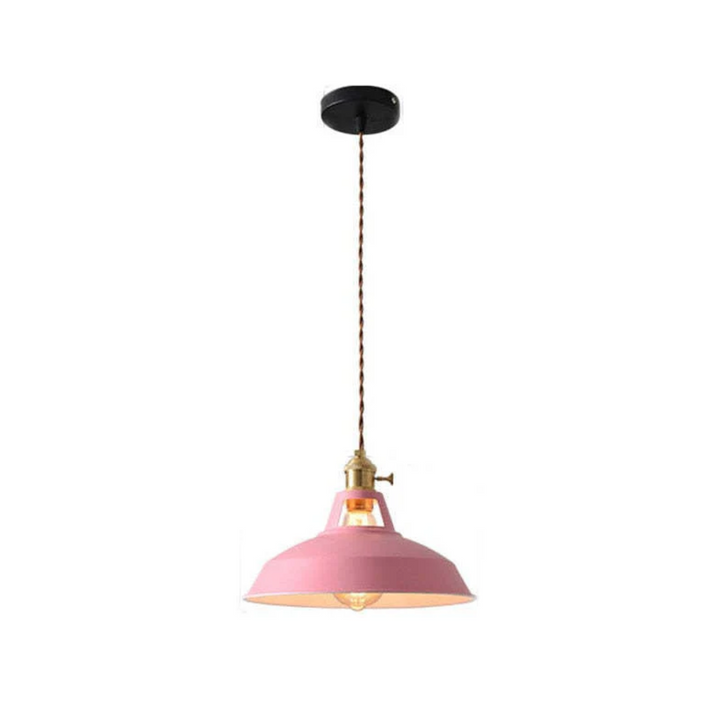 Modern Colorful LED Pendant Light - ChromaLuxe-Pink-Warm White-Nora Luxe