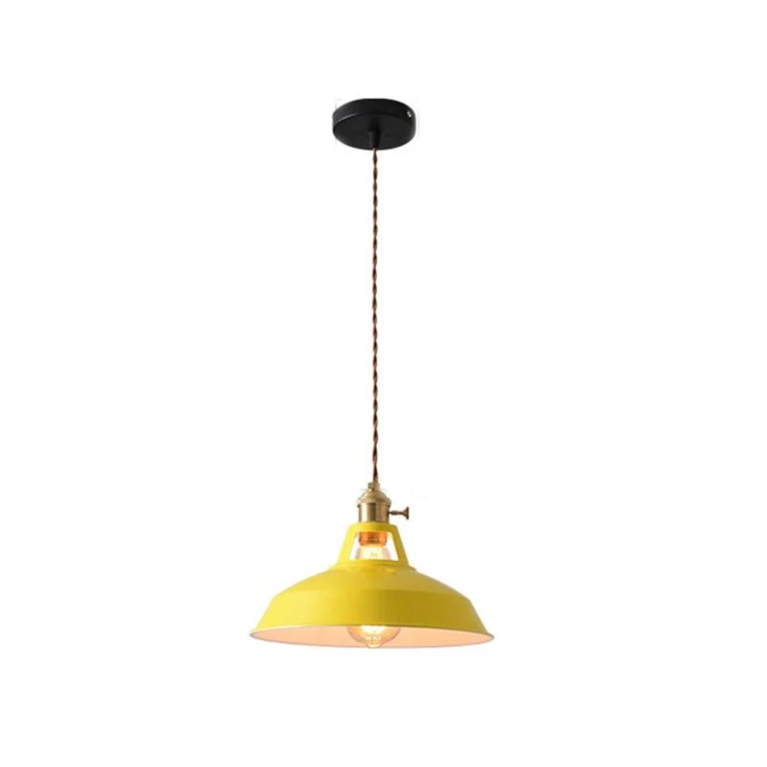 Modern Colorful LED Pendant Light - ChromaLuxe-Yellow-Warm White-Nora Luxe