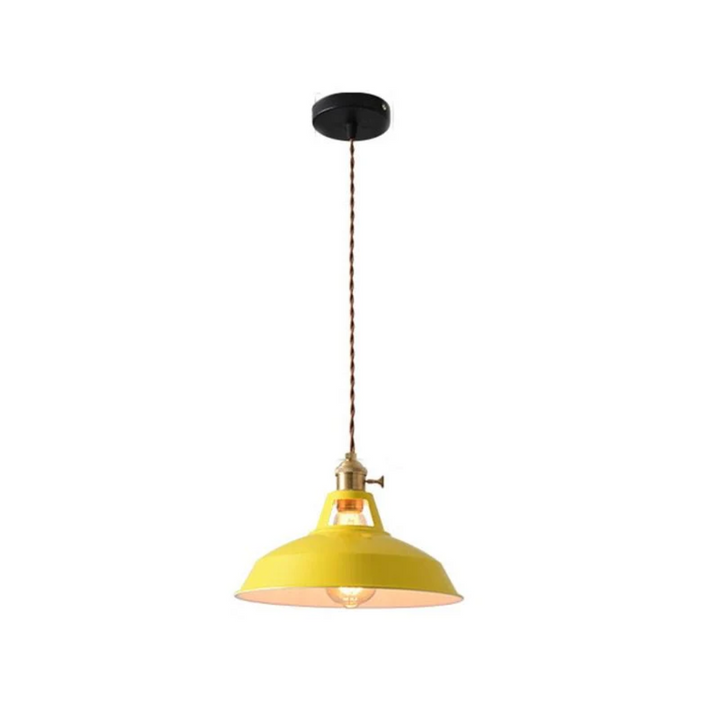 Modern Colorful LED Pendant Light - ChromaLuxe-Yellow-Warm White-Nora Luxe