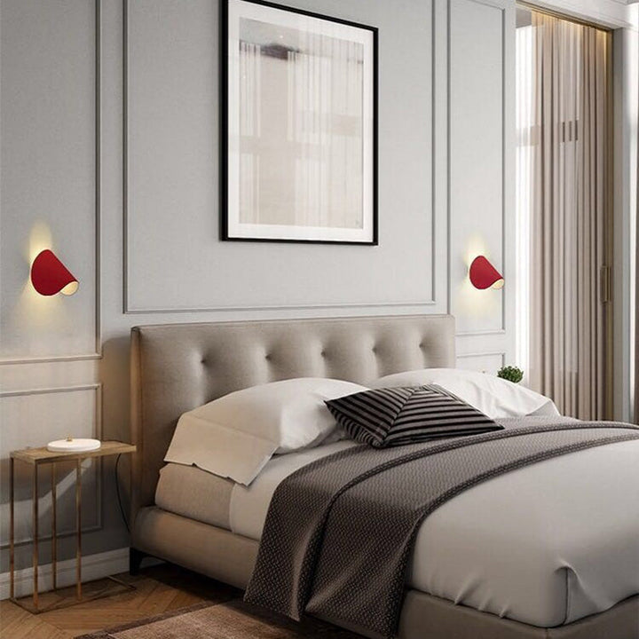 Modern Coloured Wall Lamp - ColorVibe-Red-Nora Luxe