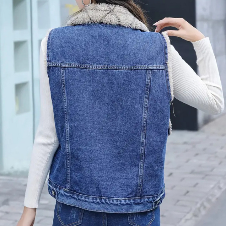 Modern Denim Gilet for Women - Noa-XS-Nora Luxe