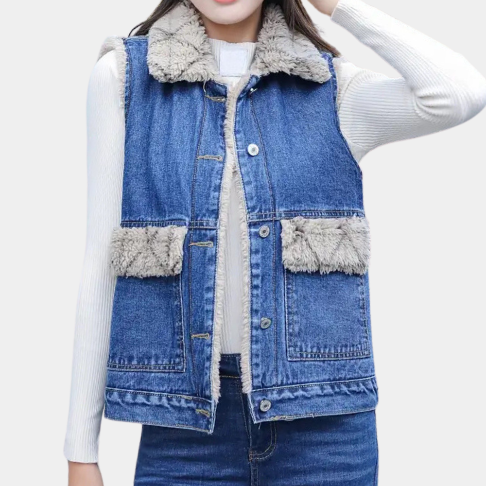 Modern Denim Gilet for Women - Noa-XS-Nora Luxe