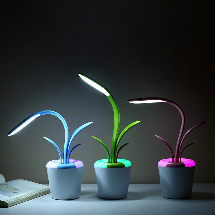 Modern Desk Lamp - LuminaFlex-Blue-Nora Luxe
