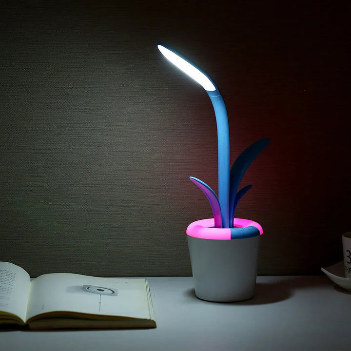 Modern Desk Lamp - LuminaFlex-Blue-Nora Luxe