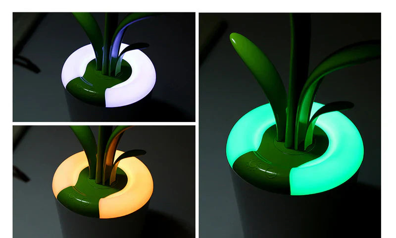 Modern Desk Lamp - LuminaFlex-Blue-Nora Luxe
