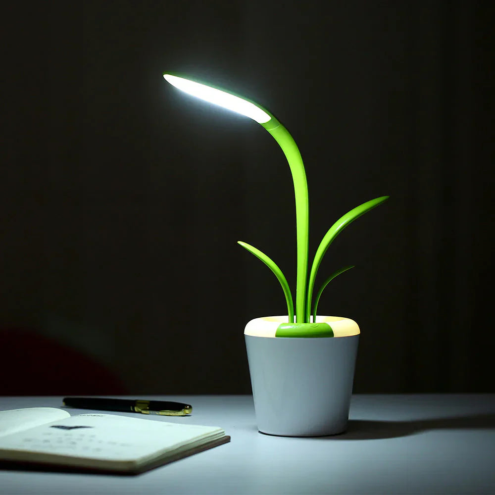 Modern Desk Lamp - LuminaFlex-Blue-Nora Luxe