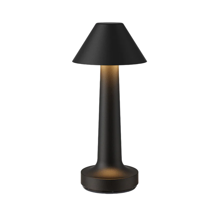 Modern Dimmerable Table Lamp - Victor-Black-Cone-Nora Luxe