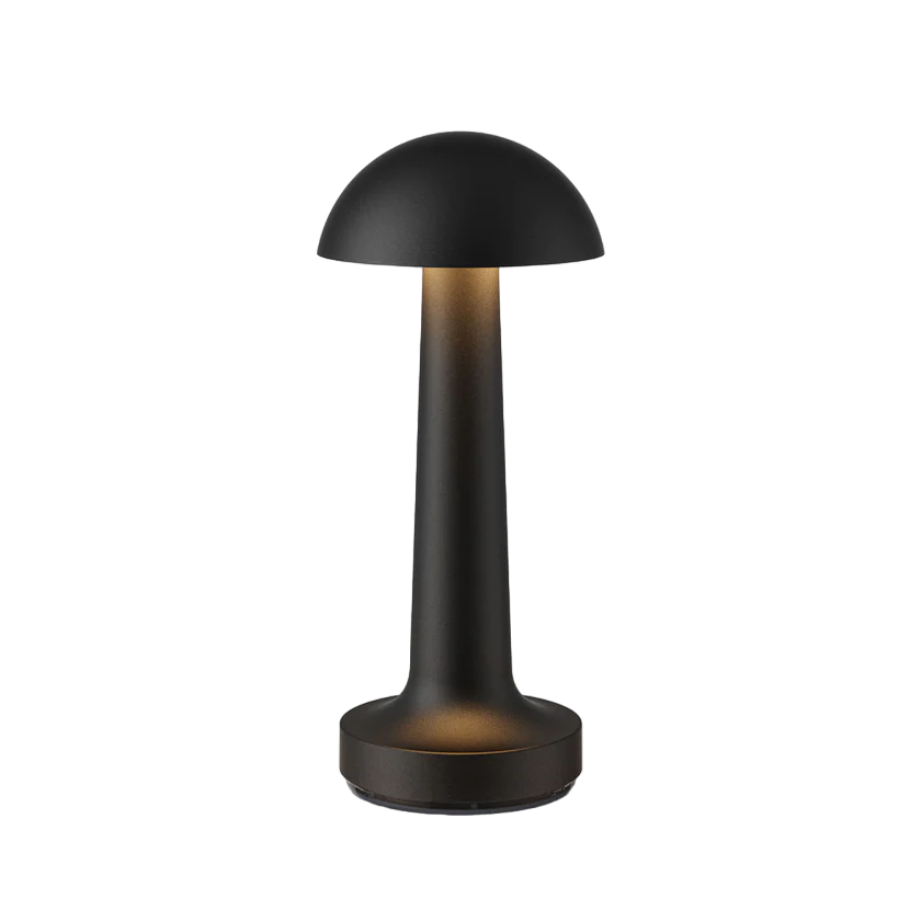 Modern Dimmerable Table Lamp - Victor-Black-Round-Nora Luxe