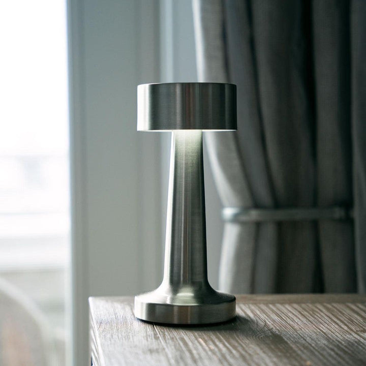 Modern Dimmerable Table Lamp - Victor-Gold-Cylinder-Nora Luxe