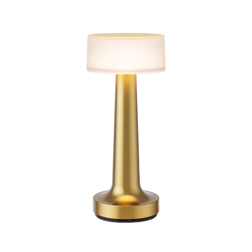 Modern Dimmerable Table Lamp - Victor-Gold-Luminescent-Nora Luxe