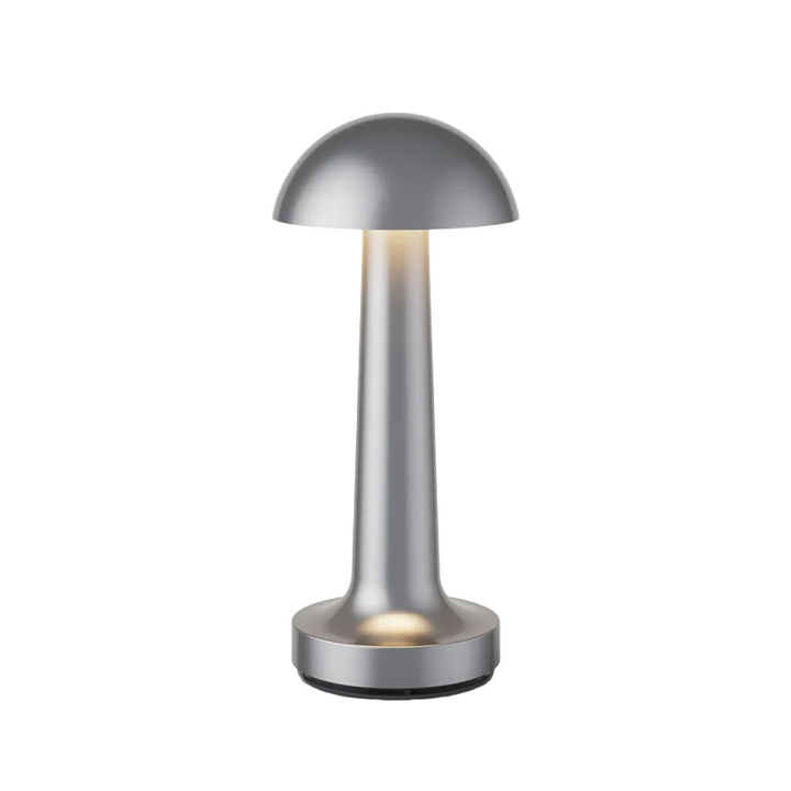 Modern Dimmerable Table Lamp - Victor-Silver-Round-Nora Luxe