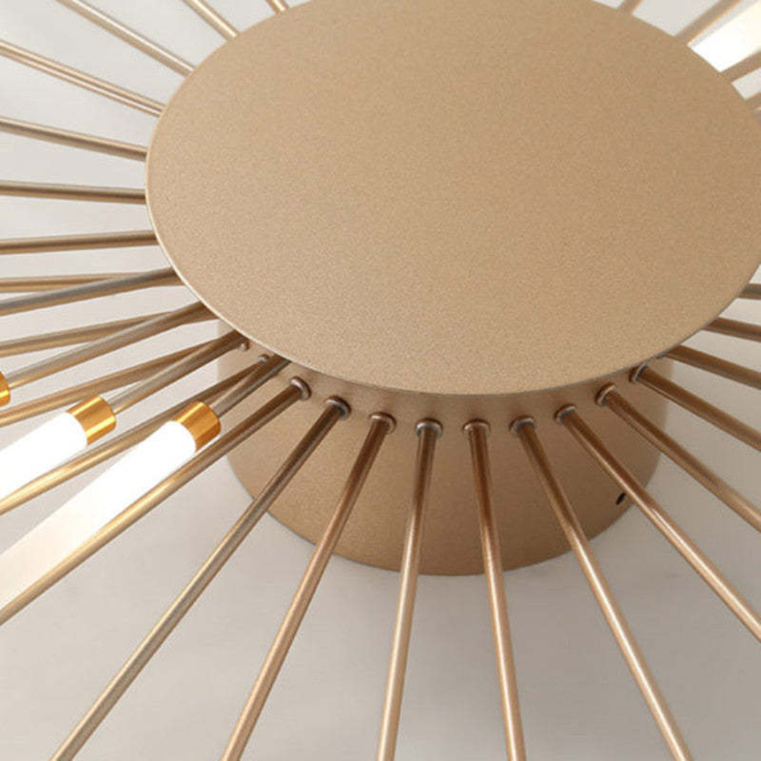 Modern Large LED Ceiling Light - LumenMax-Gold-12-Universal White-Nora Luxe