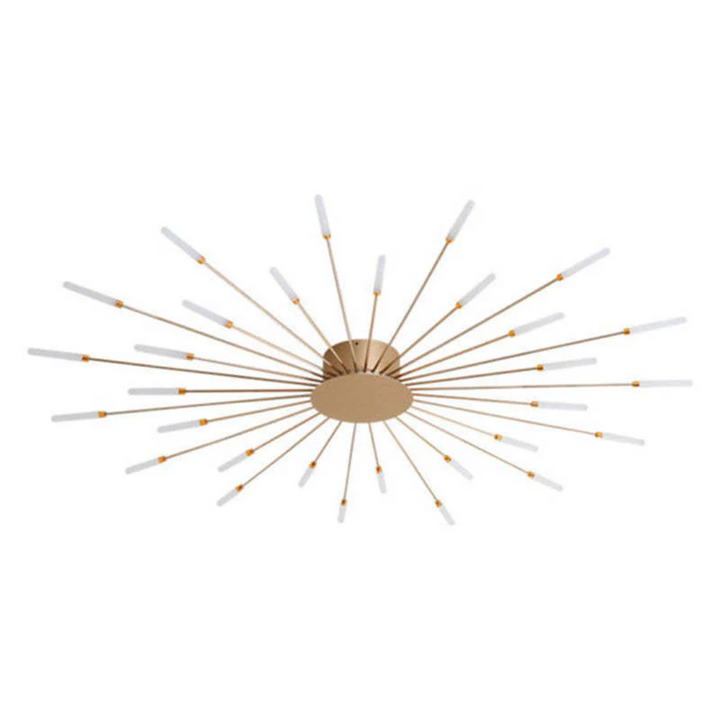 Modern Large LED Ceiling Light - LumenMax-Gold-12-Universal White-Nora Luxe