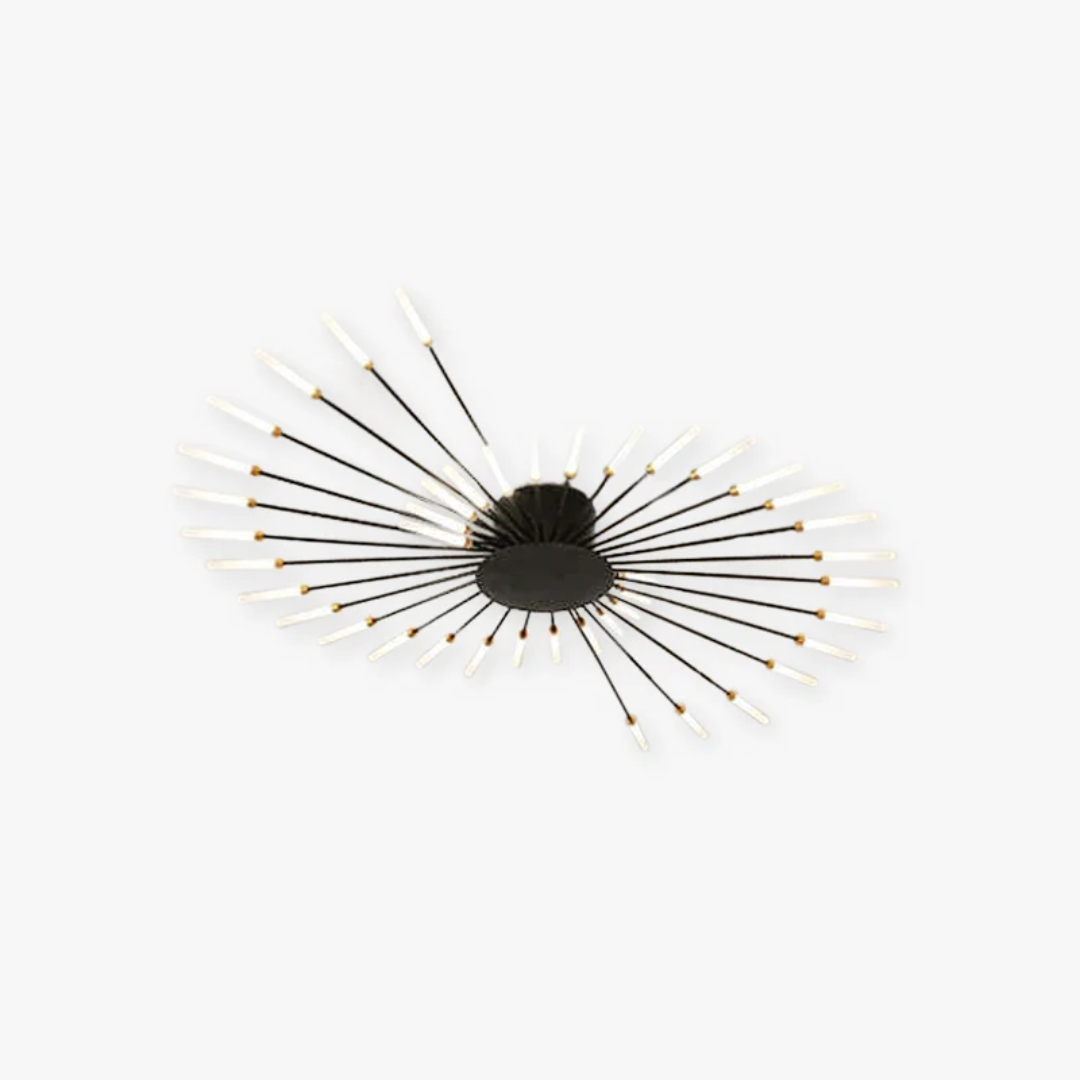 Modern Large LED Ceiling Light - LumenMax-Gold-12-Universal White-Nora Luxe