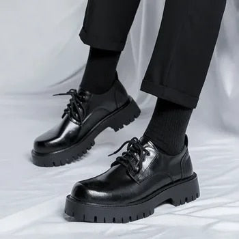 Modern Learning Shoes with Thick Sole - Ethan-Black-5.0-Nora Luxe