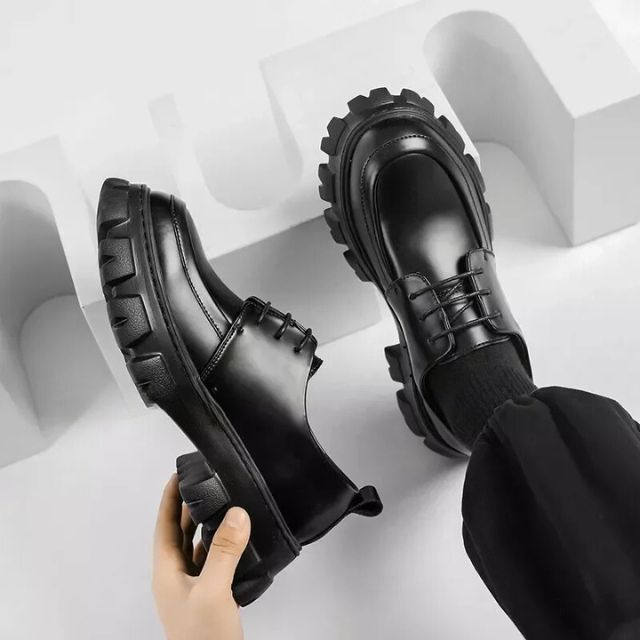 Modern Learning Shoes with Thick Sole - Ethan-Black-5.0-Nora Luxe