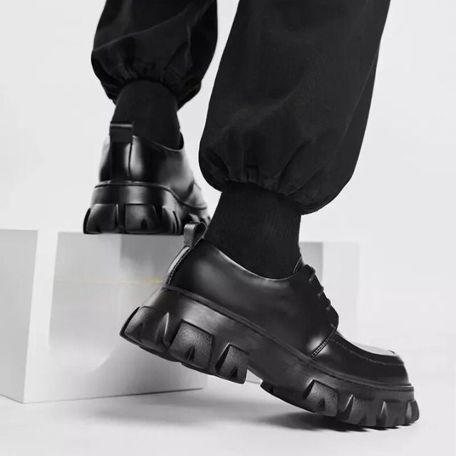 Modern Learning Shoes with Thick Sole - Ethan-Black-5.0-Nora Luxe