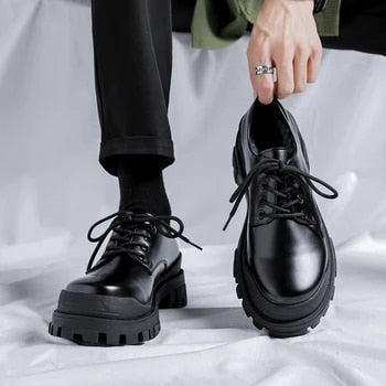 Modern Learning Shoes with Thick Sole - Ethan-Black-5.0-Nora Luxe