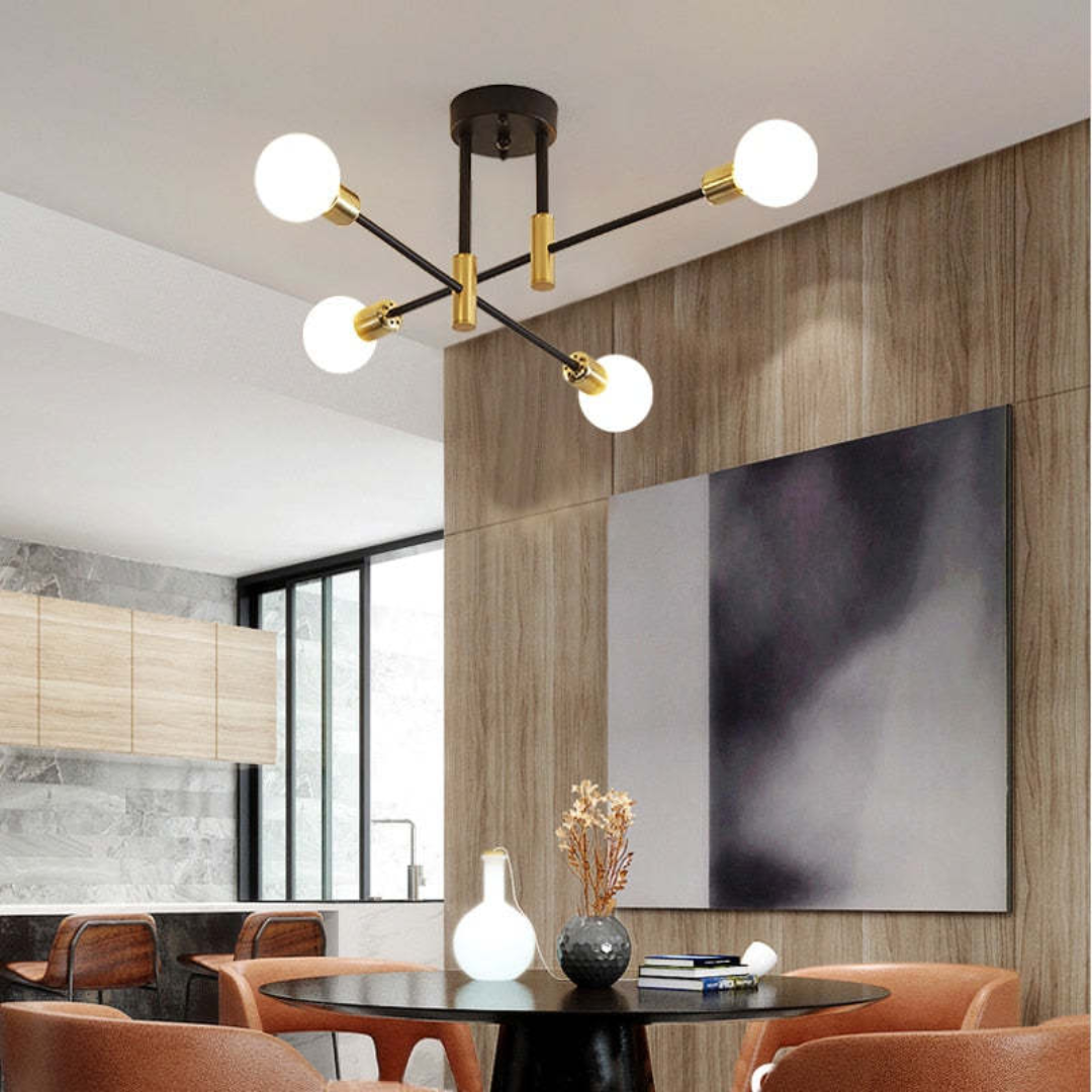 Modern LED Ceiling Light - Lumière Royale-Without Light Bulbs-4 lamps-Nora Luxe