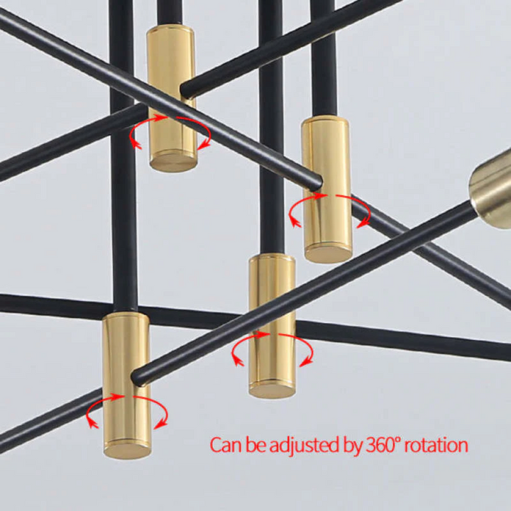 Modern LED Ceiling Light - Lumière Royale-Without Light Bulbs-4 lamps-Nora Luxe