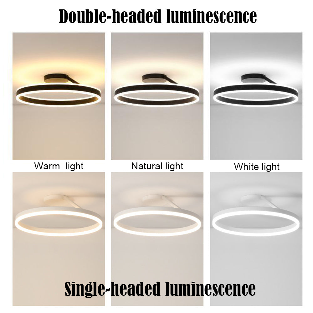 Modern LED Ceiling Light - Luminara-Black-3 Colours-A-Nora Luxe