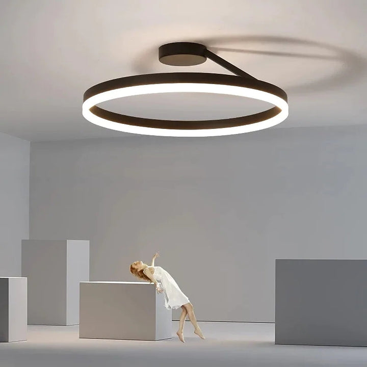 Modern LED Ceiling Light - Luminara-Black-3 Colours-A-Nora Luxe