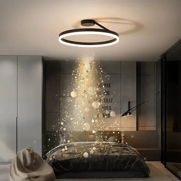 Modern LED Ceiling Light - Luminara-Black-3 Colours-A-Nora Luxe