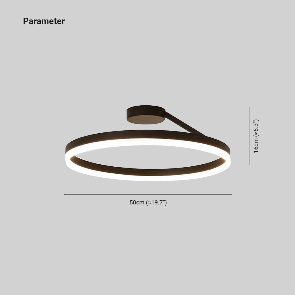 Modern LED Ceiling Light - Luminara-Black-3 Colours-A-Nora Luxe