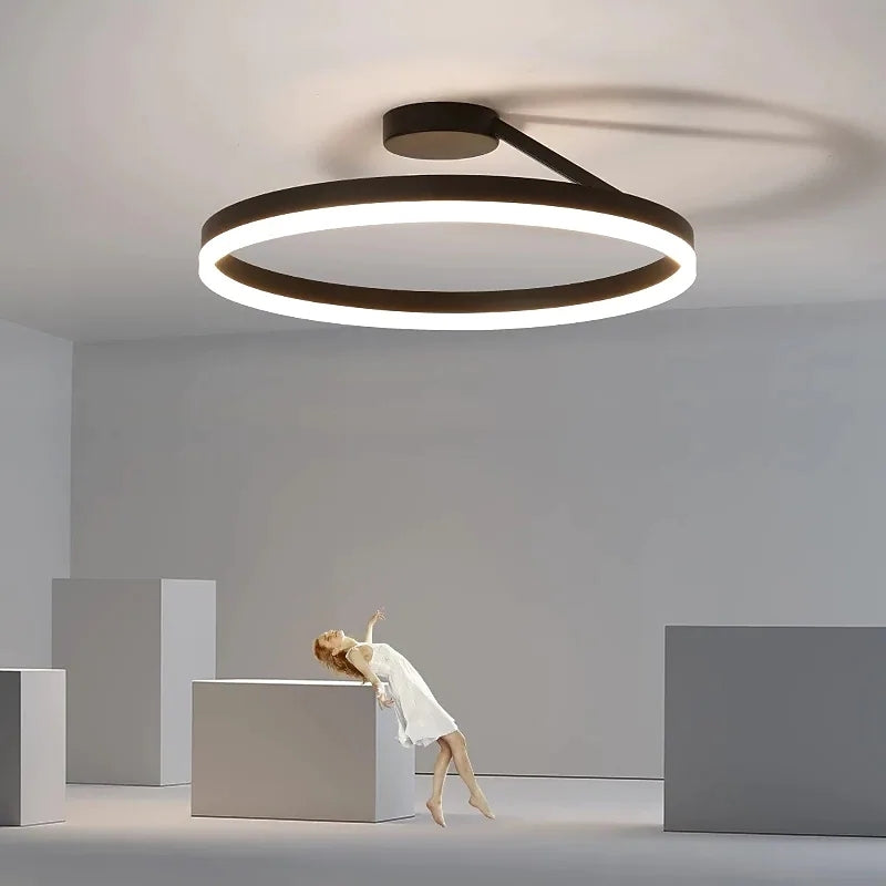 Modern LED Ceiling Light - Luminara-Black-3 Colours-A-Nora Luxe