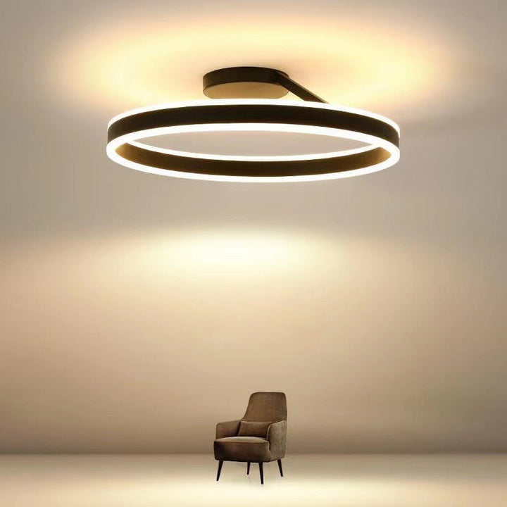 Modern LED Ceiling Light - Luminara-Black-3 Colours-B-Nora Luxe