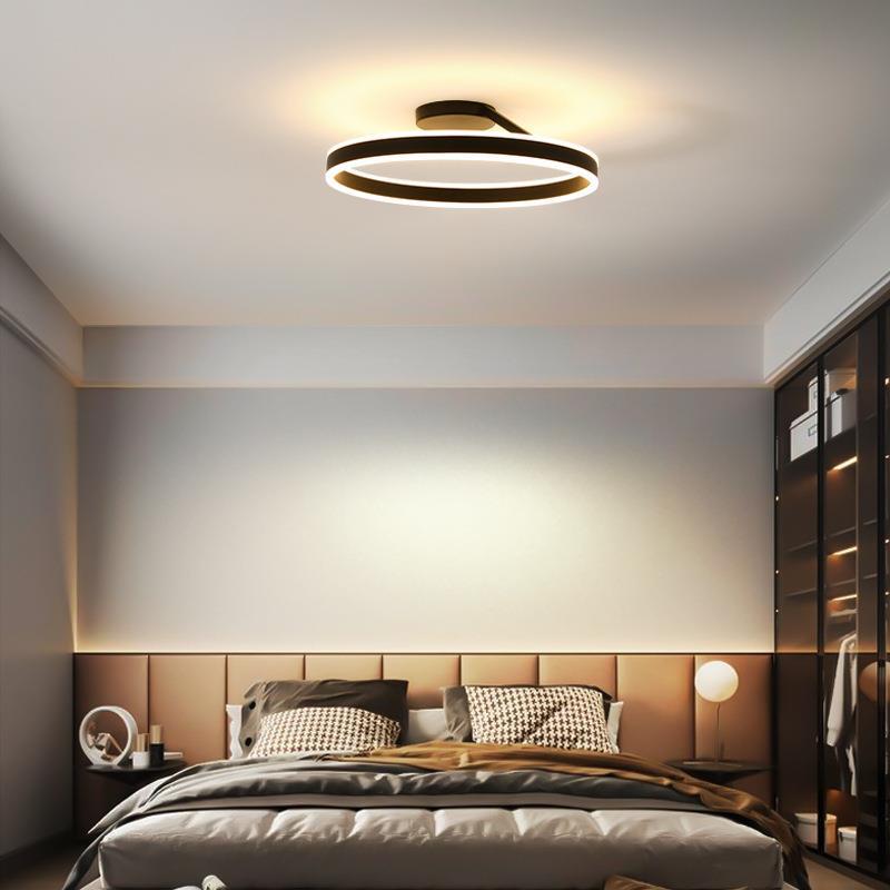 Modern LED Ceiling Light - Luminara-Black-Dimmable-B-Nora Luxe