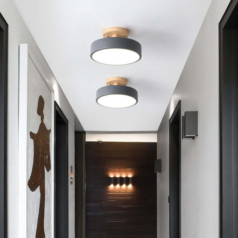 Modern LED Ceiling Light - LunaLux-Gray-Nora Luxe