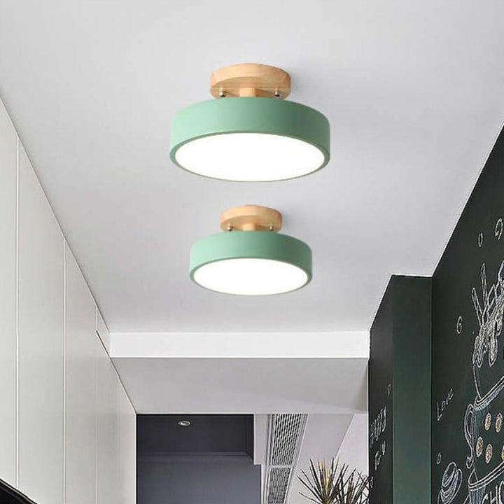 Modern LED Ceiling Light - LunaLux-Green-Nora Luxe