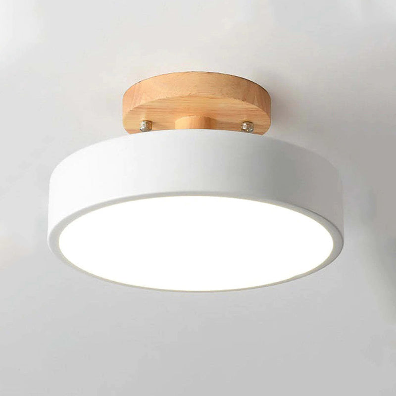 Modern LED Ceiling Light - LunaLux-White-Nora Luxe