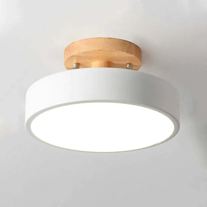 Modern LED Ceiling Light - LunaLux-White-Nora Luxe
