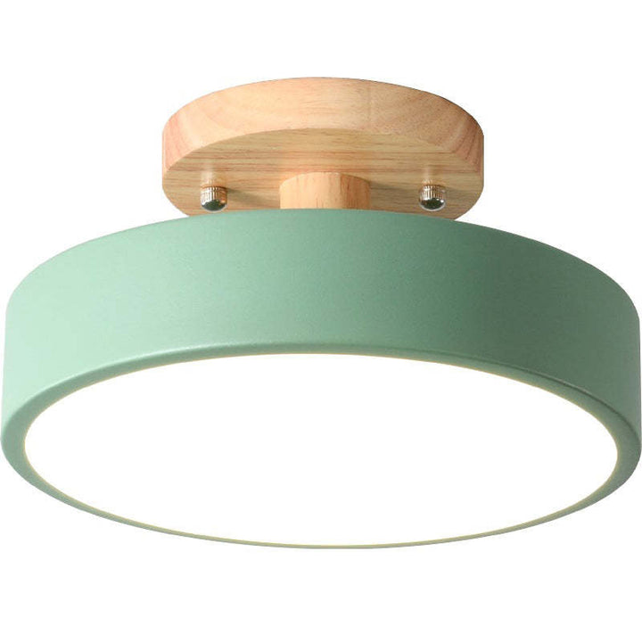 Modern LED Ceiling Light - LunaLux-Wood-Nora Luxe