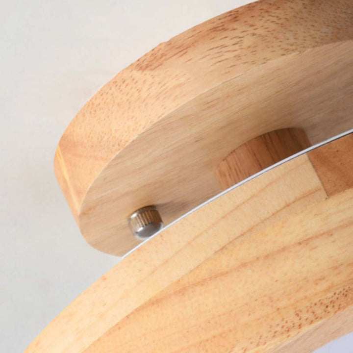 Modern LED Ceiling Light - LunaLux-Wood-Nora Luxe