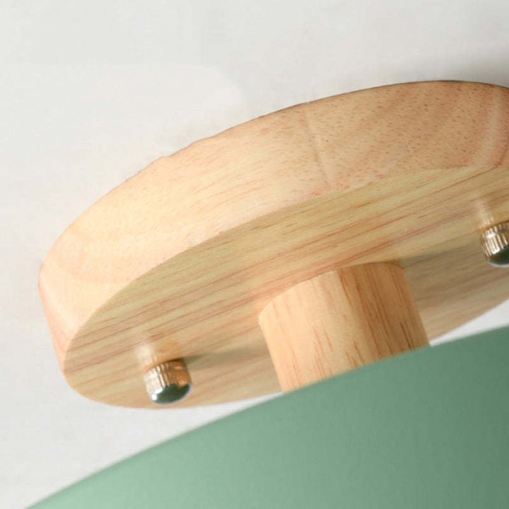 Modern LED Ceiling Light - LunaLux-Wood-Nora Luxe