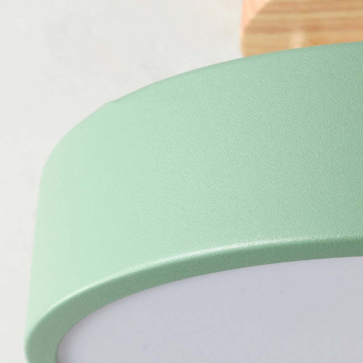 Modern LED Ceiling Light - LunaLux-Wood-Nora Luxe