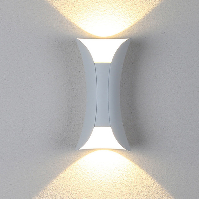 Modern LED Outdoor Wall Lamp - LumiEdge-White-Small 6W-Warm white-Nora Luxe