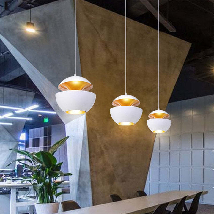 Modern LED Pendant Lamp - AstraGlow-White-Small (9.84 in)-Nora Luxe
