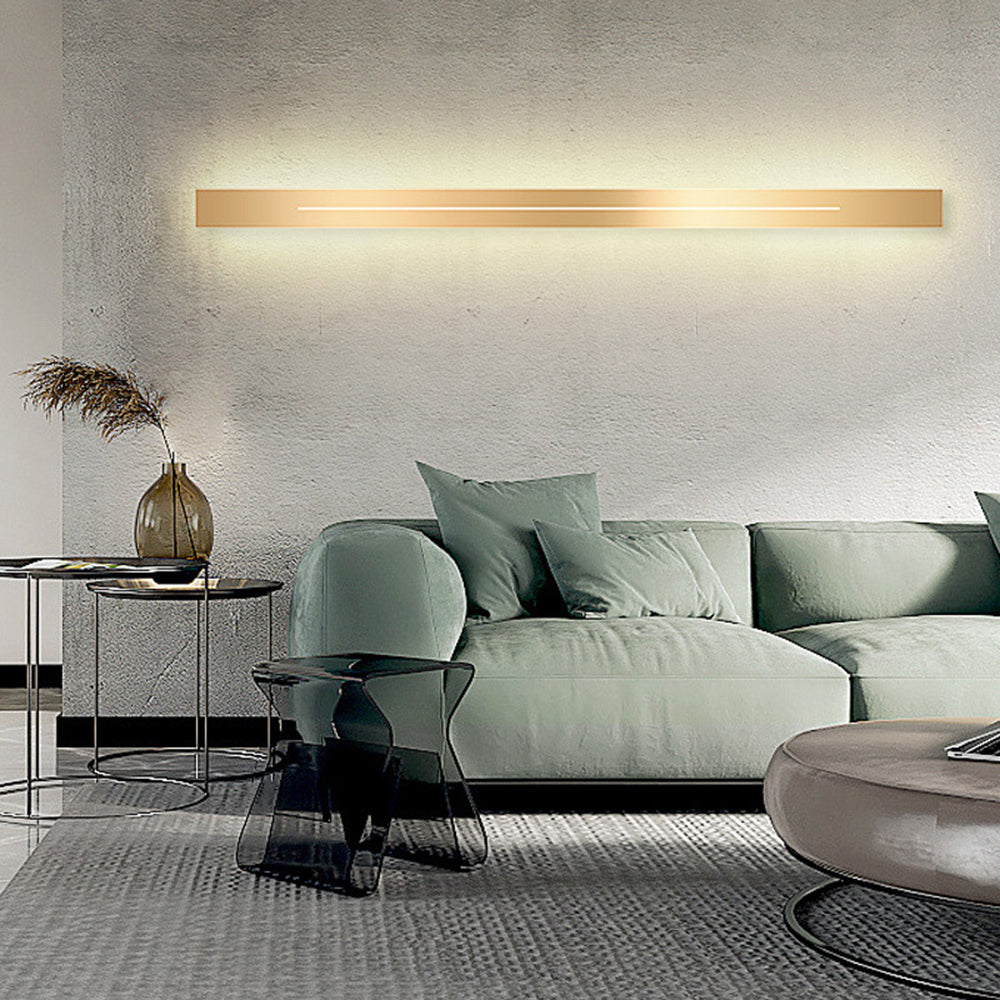 Modern LED Wall Lamp - LumièreGold-Black-L 23.62 in-Warm White-Nora Luxe