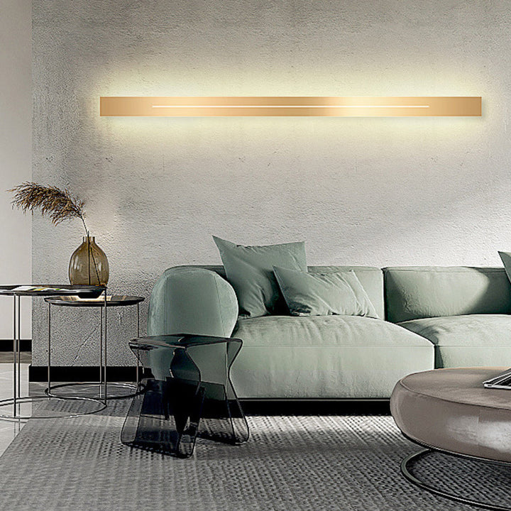 Modern LED Wall Lamp - LumièreGold-Black-L 23.62 in-Warm White-Nora Luxe