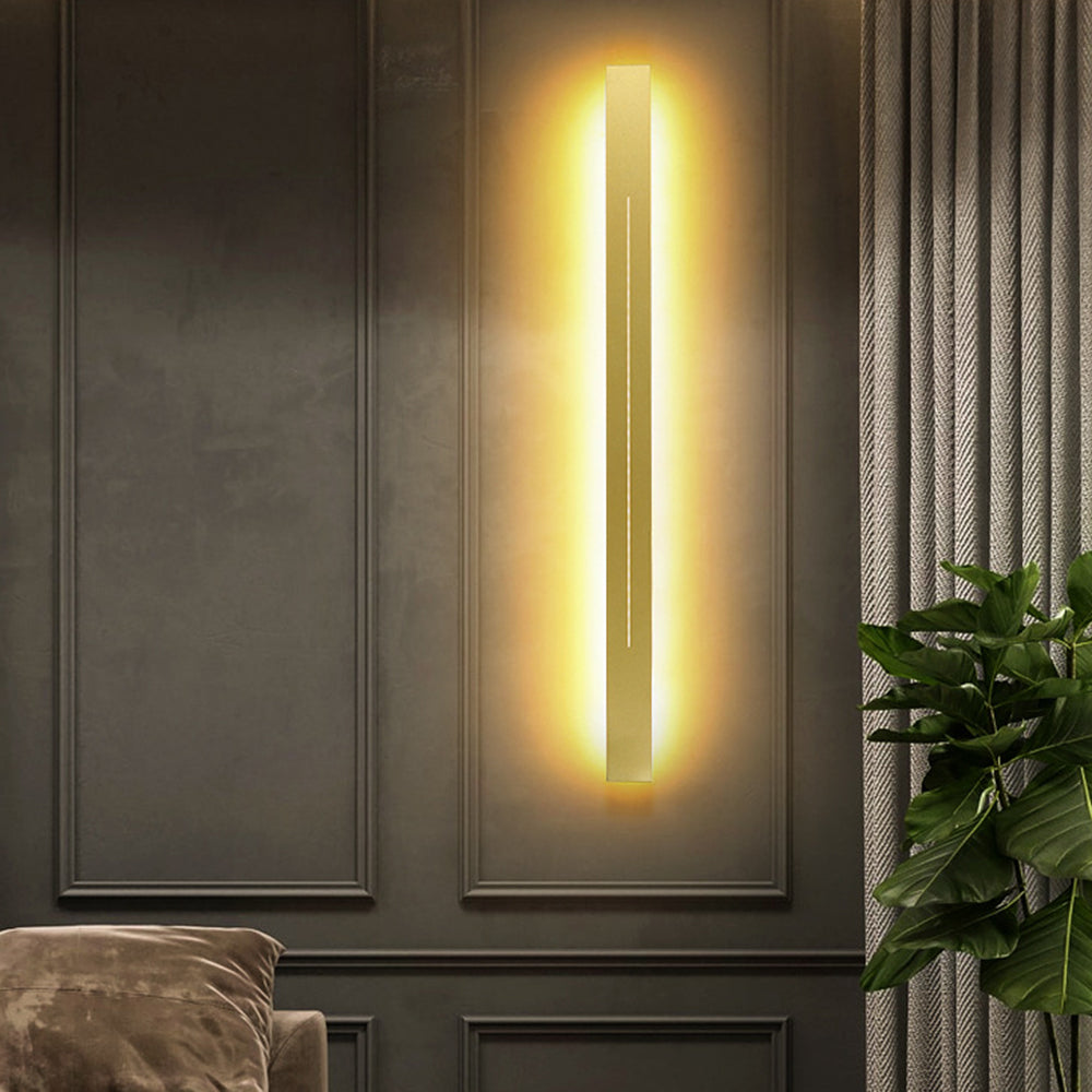 Modern LED Wall Lamp - LumièreGold-Black-L 23.62 in-Warm White-Nora Luxe