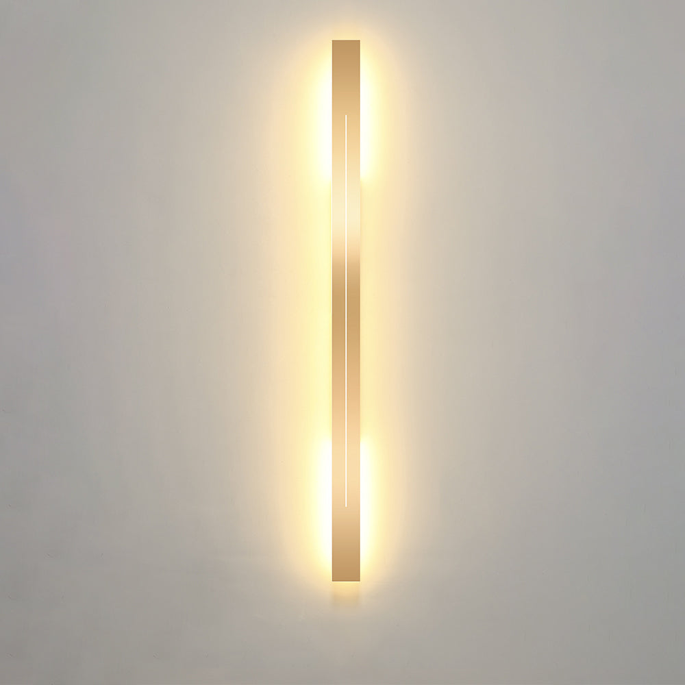 Modern LED Wall Lamp - LumièreGold-Black-L 23.62 in-Warm White-Nora Luxe