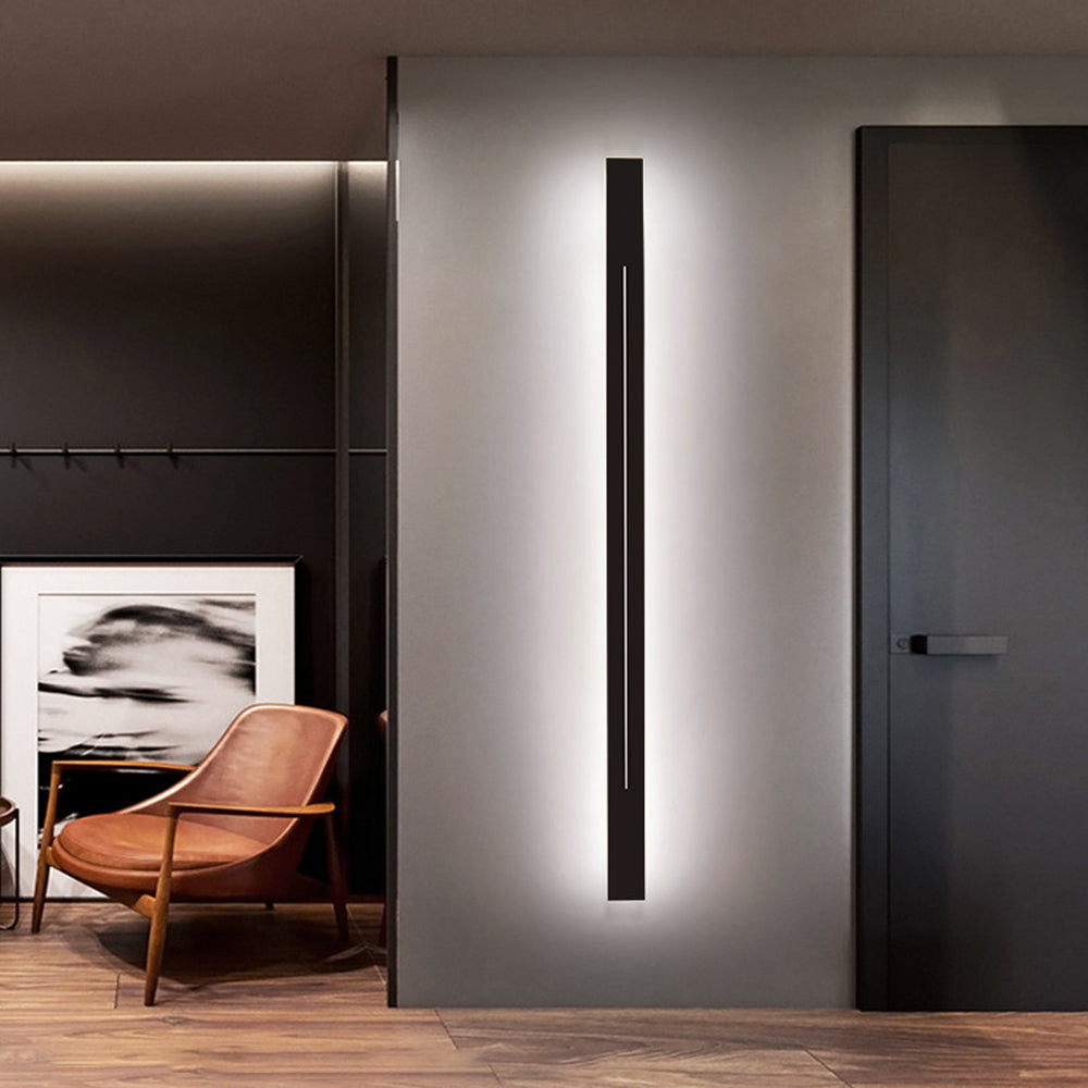 Modern LED Wall Lamp - LumièreGold-Black-L 23.62 in-Warm White-Nora Luxe