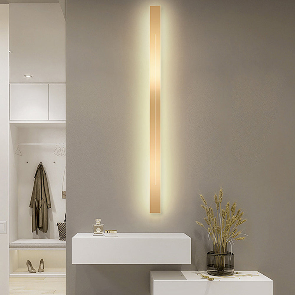 Modern LED Wall Lamp - LumièreGold-Black-L 23.62 in-Warm White-Nora Luxe